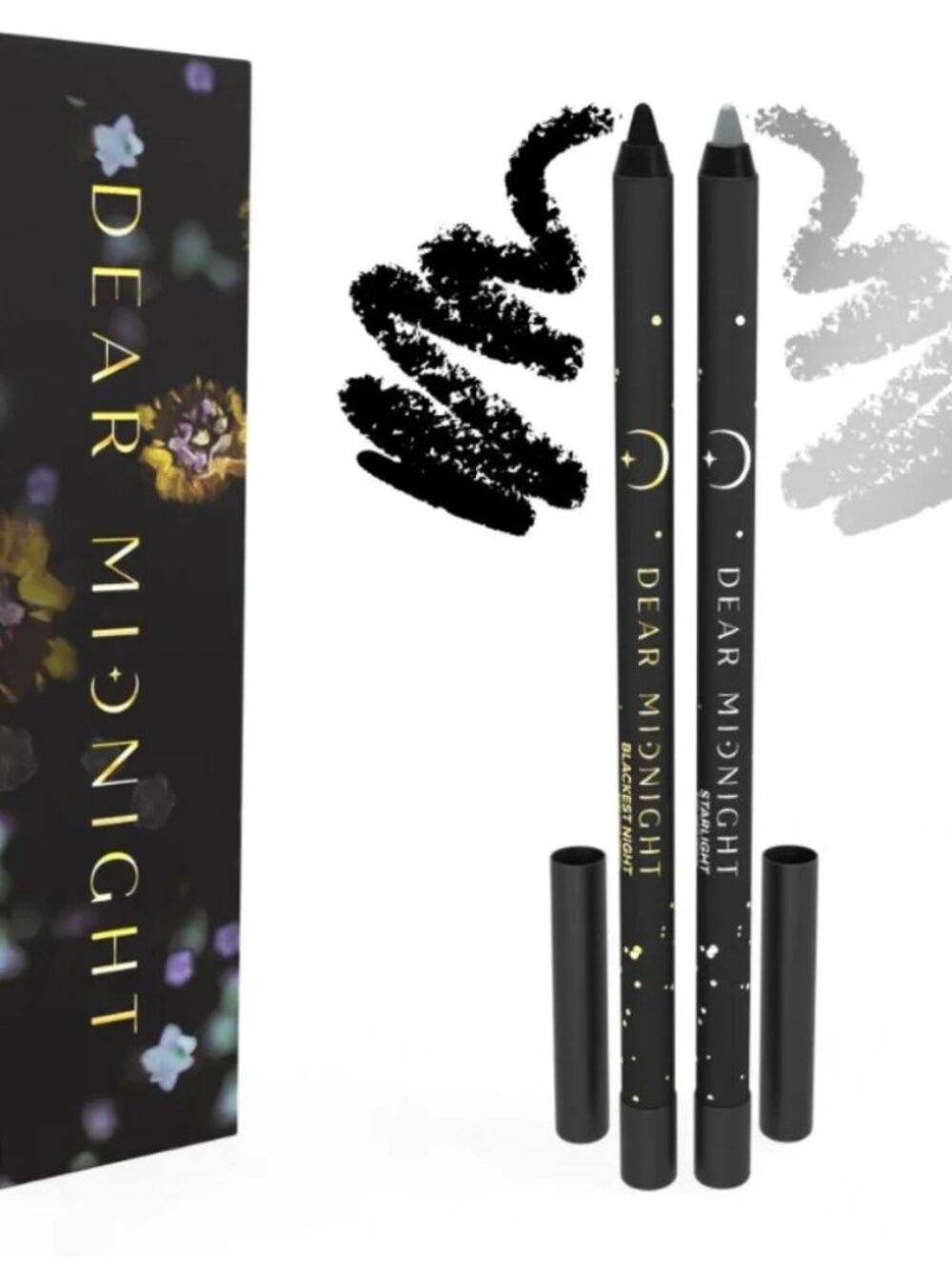 Dear Midnight Star-Crossed Eyeliner Duo - Blackest Night & Starlight NIB